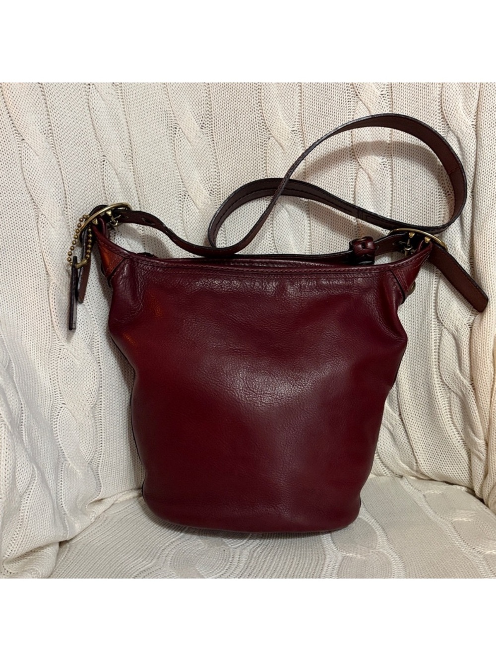 Coach 2007 Bleecker Shoulder Bag Burgundy